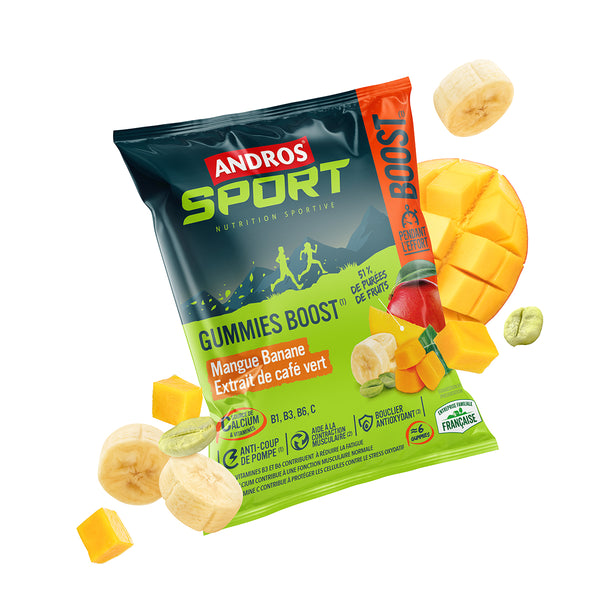 Gummies Boost Mangue Banane Café Vert 30g